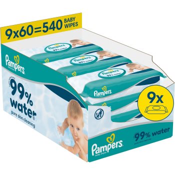 Pampers 99% Water Baby Wipes Servetele umede pentru copii - imagine 2
